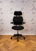 Humanscale Freedom headrest High Back task chair in Black