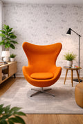 Arne Jacobson Inspired Egg Chair in Orange (Used)