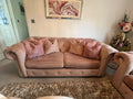 DFS Belair Velvet 3 Seater Sofa in Blush