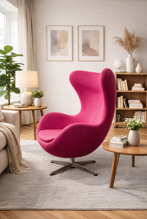 Arne Jacobson inspired Egg chair in Pink (Used)