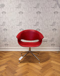 B&B Italia Sina Leather Swivel Chair