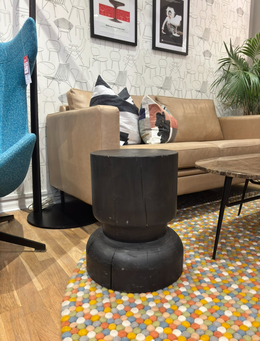 In the Flesh Tree Stump Side Table