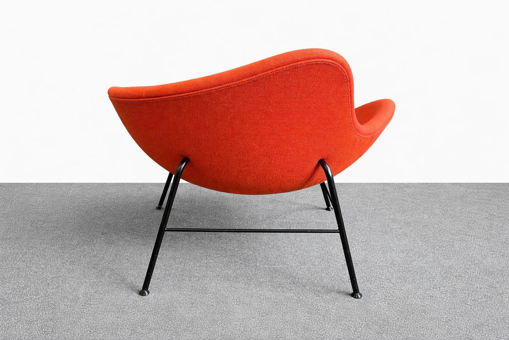 +Halle K2 Lounge Chair in Orange by Busk and Hertzog (Used)