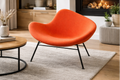 +Halle K2 Lounge Chair in Orange by Busk and Hertzog (Used)