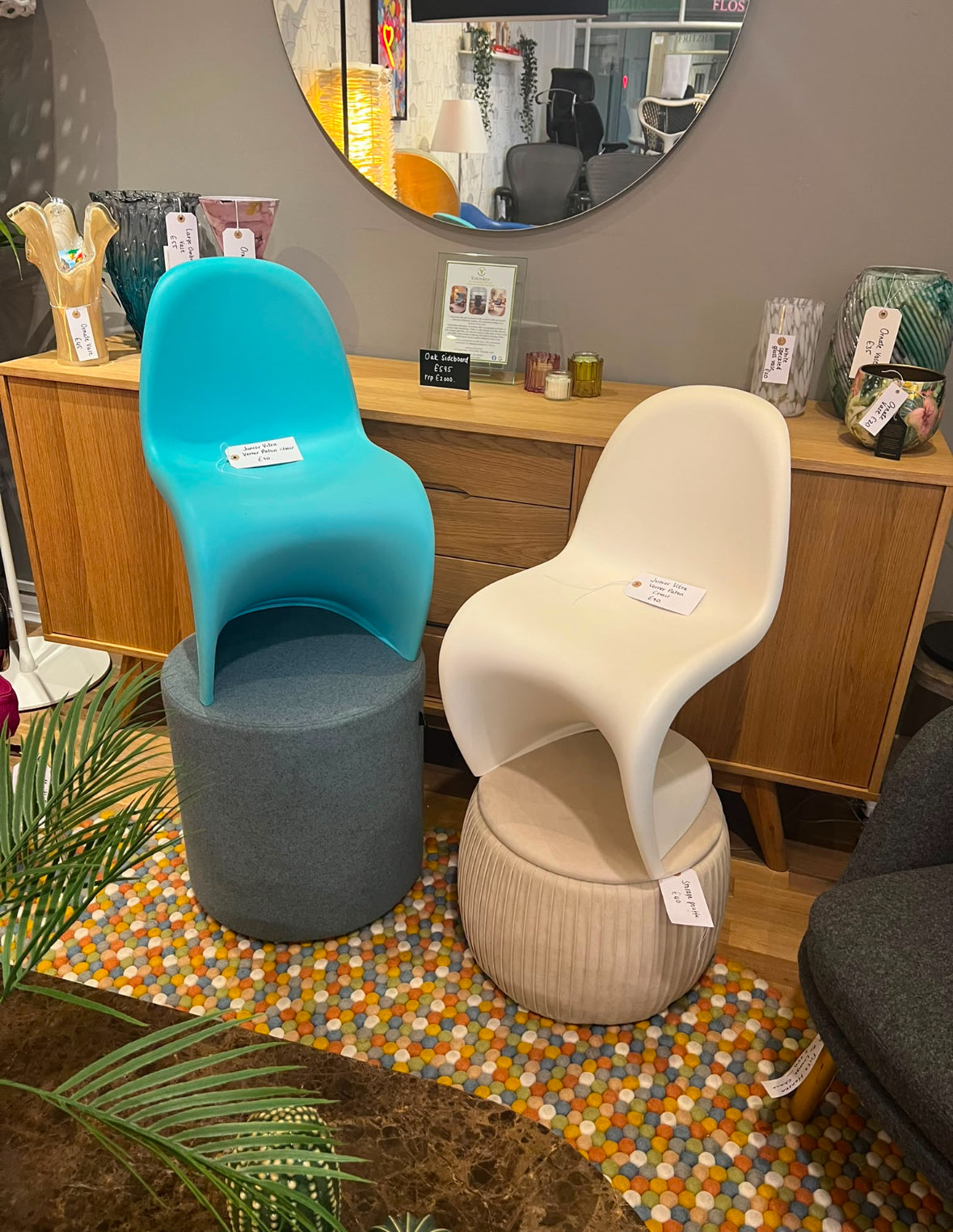 Junior Vitra Verner Paton Chair (Blue)