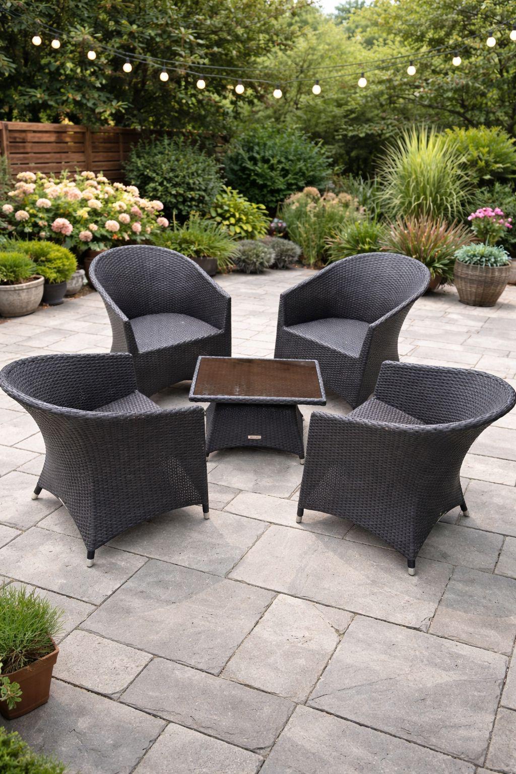 John Lewis Garden Set 6x Chairs & Table