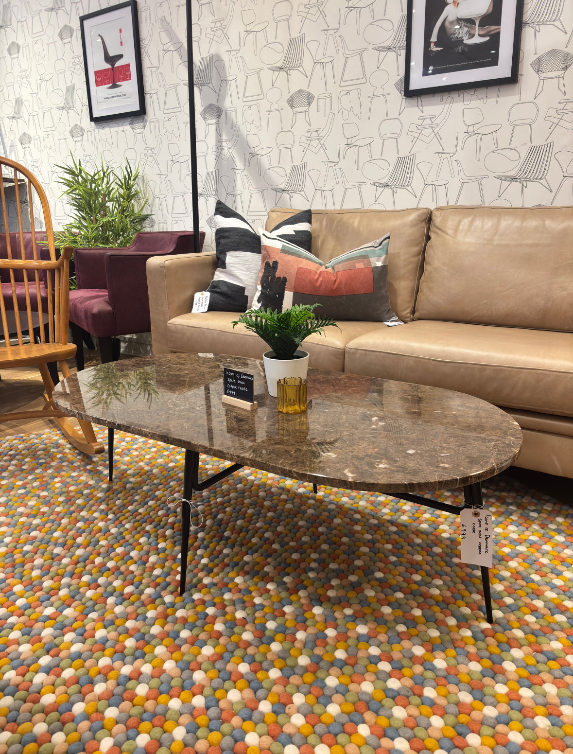 Icons of Denmark Spire Oval Coffee Table (New)