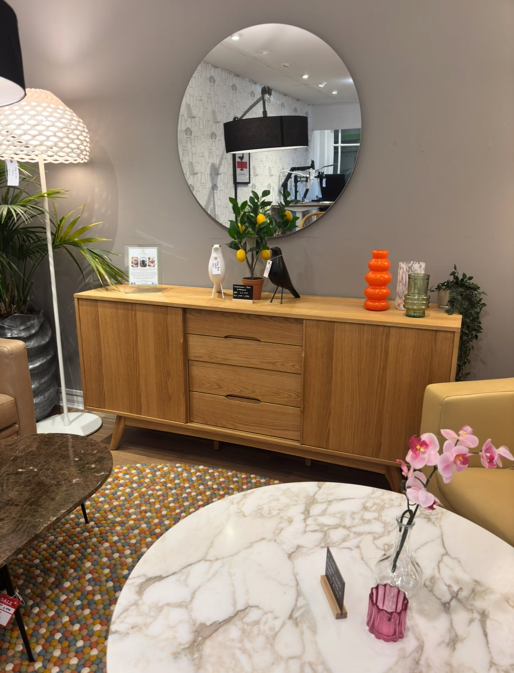 Mossbloom Oak Sideboard