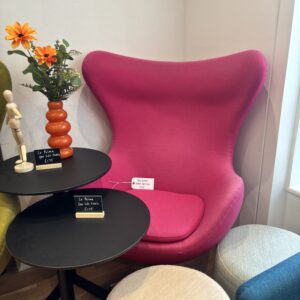 Fritz Hansen inspired pink egg chair